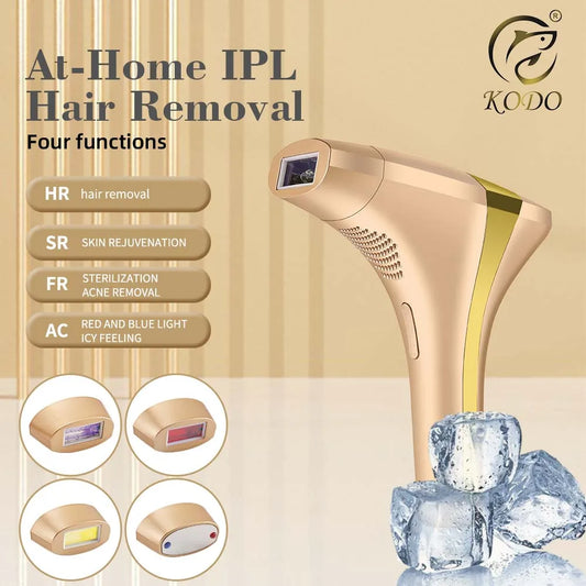 KODO 2024 High-end customization ice Laser Hair removal Laser Epilator Permanent IPL Painless Photoepilator 4 in 1 face and body